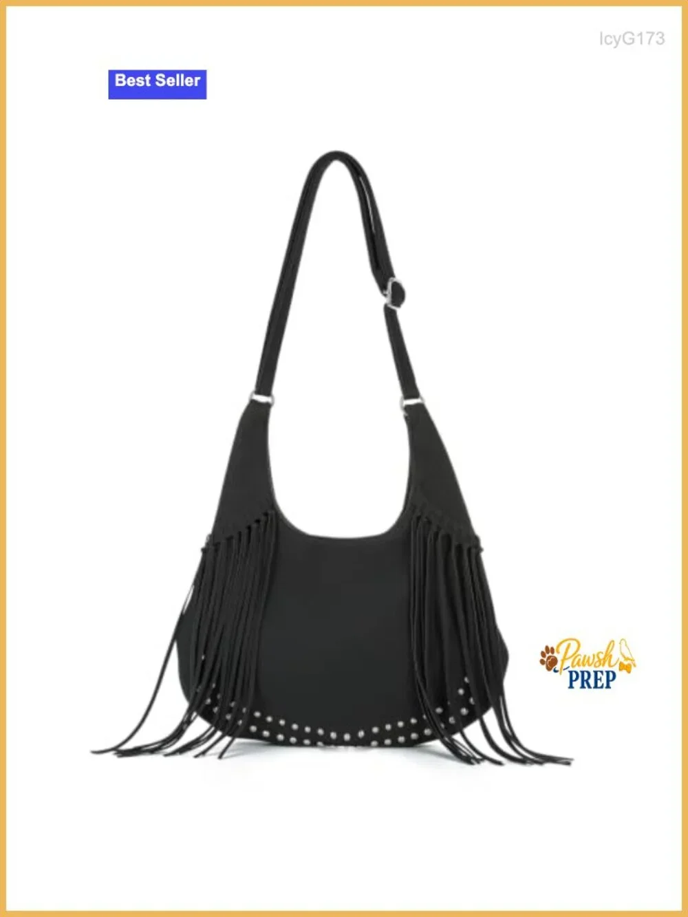 Fringe Hobo Bag Women Vintage Suede Crossbody Purse Boho Tassel Shoulder Bag